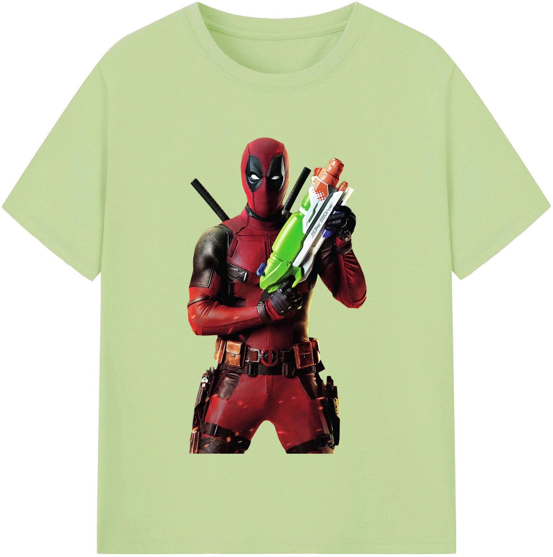 （画像用） Deadpool デッドプール 綿100％半袖Tシャツ（フロントプリント）